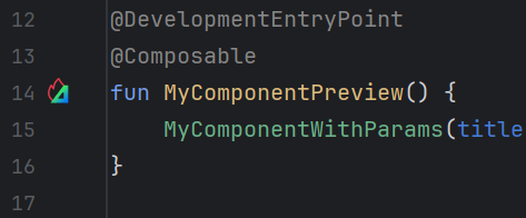 Compose Hot Reload development entry point usage